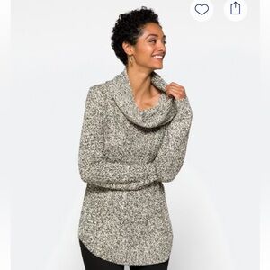 RD Style Cable Cowl Neck Sweater